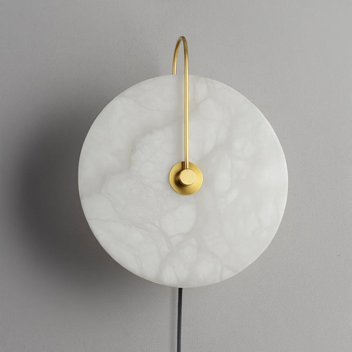 Alabaster LED Plug-In Wall Lamp-DWHOME