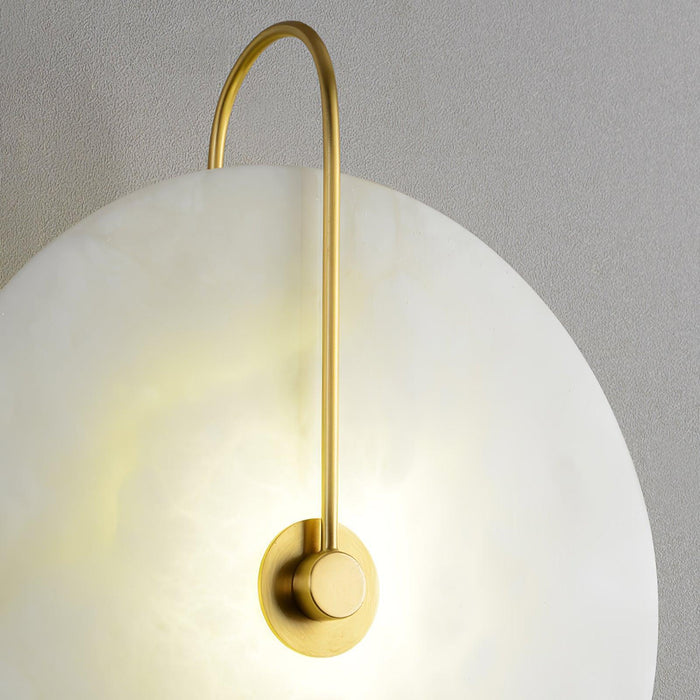 Alabaster LED Plug-In Wall Lamp-DWHOME