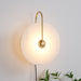 Alabaster LED Plug-In Wall Lamp.