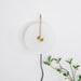 Alabaster LED Plug-In Wall Lamp.