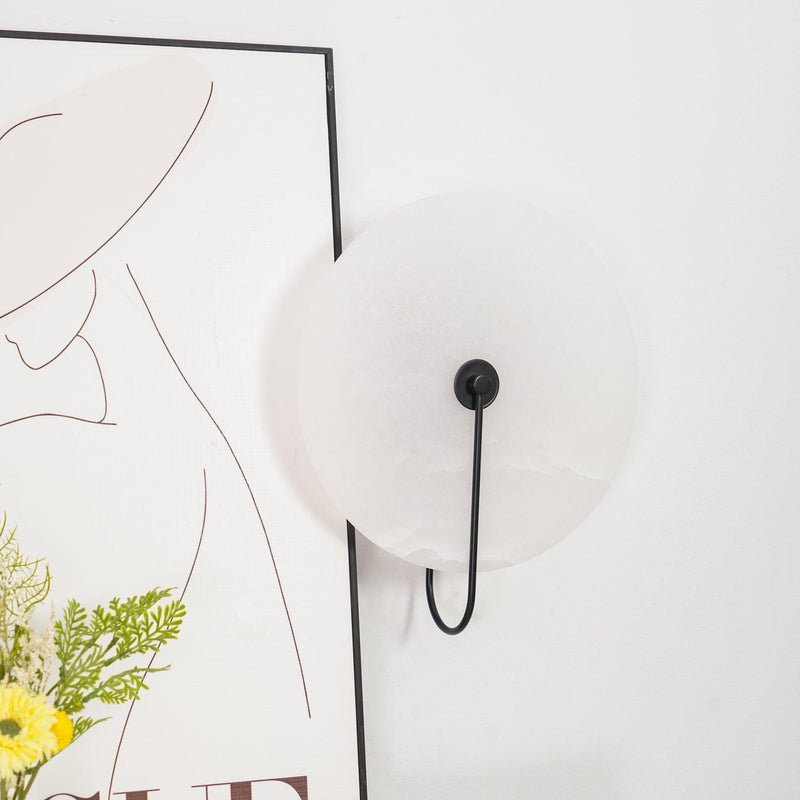 Alabaster LED Plug-In Wall Lamp-DWHOME