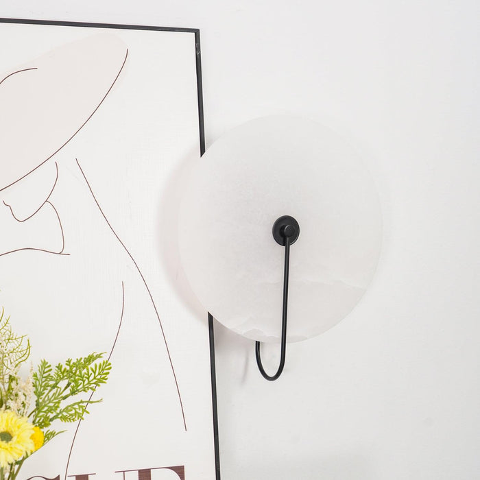 Alabaster LED Plug-In Wall Lamp-DWHOME