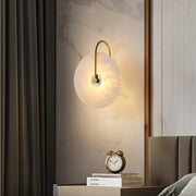 Alabaster LED Plug-In Wall Lamp-DWHOME