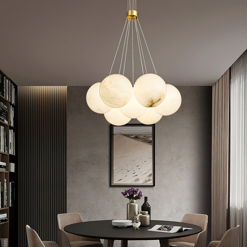 Alabaster Lunar Chandelier-DWHOME