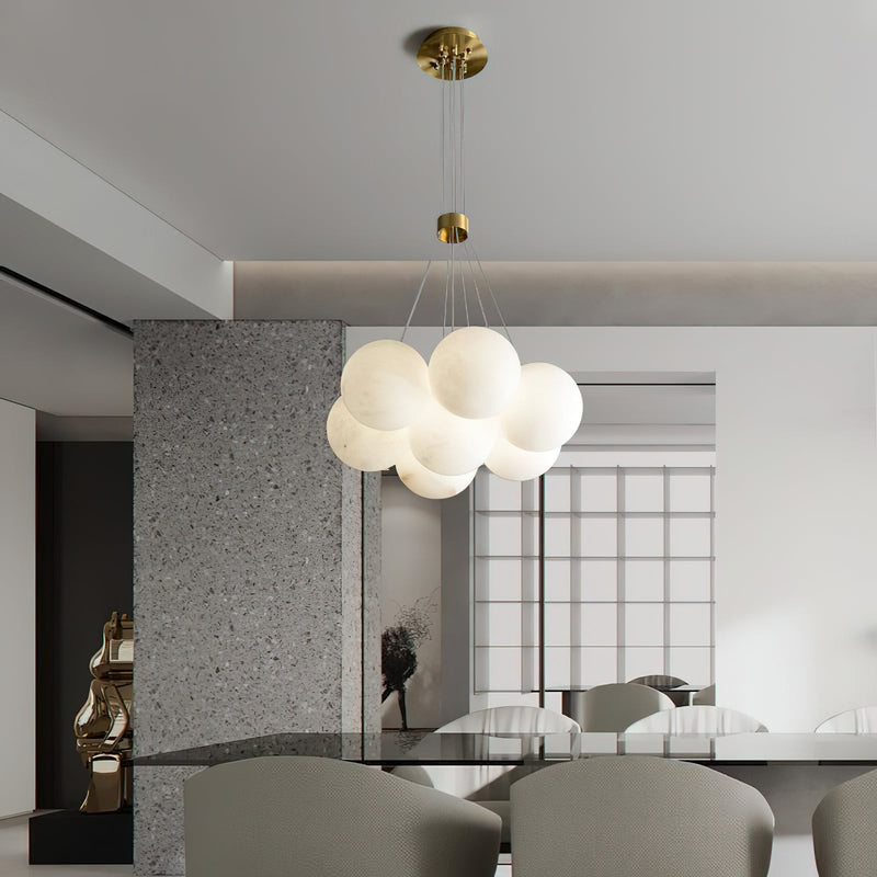 Alabaster Lunar Chandelier-DWHOME