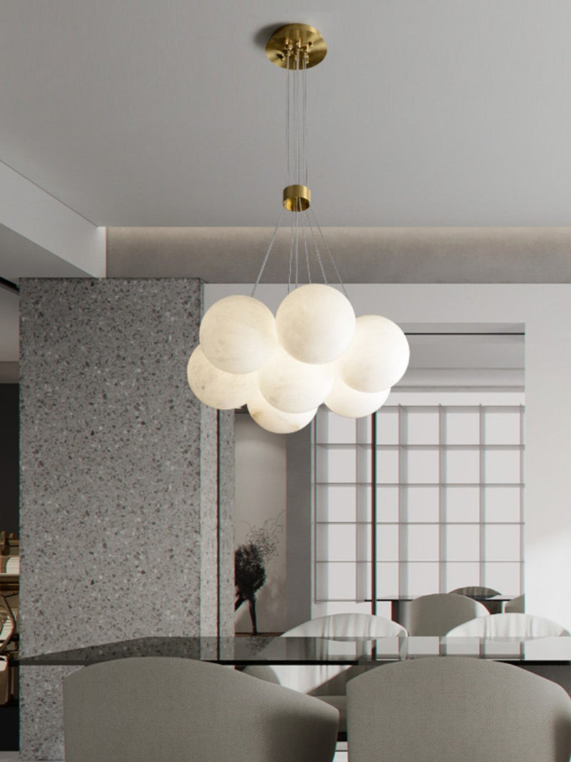 Alabaster Lunar Chandelier-DWHOME