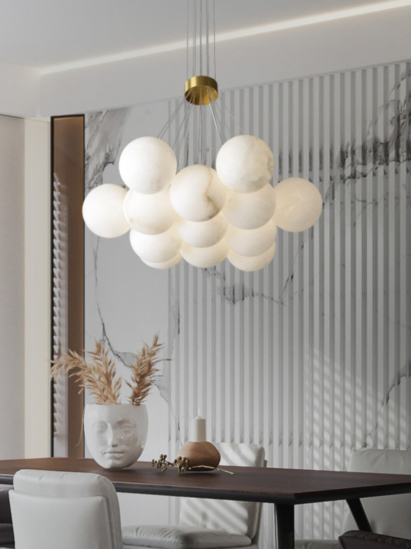Alabaster Lunar Chandelier-DWHOME