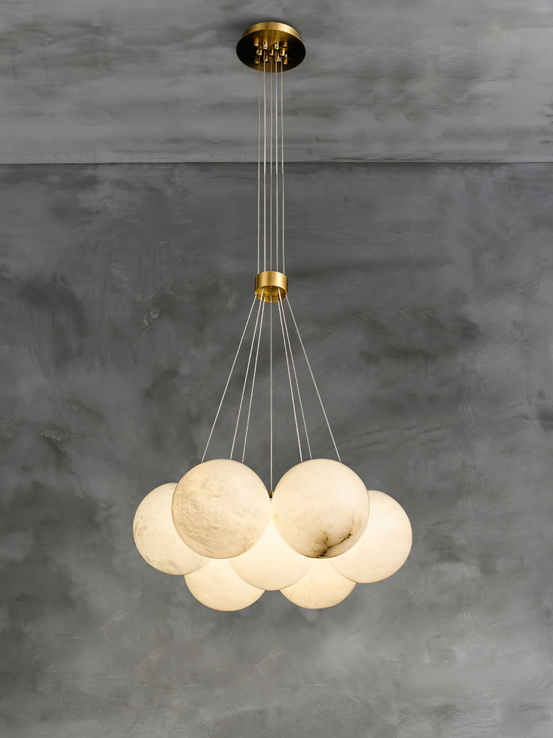 Alabaster Lunar Chandelier-DWHOME