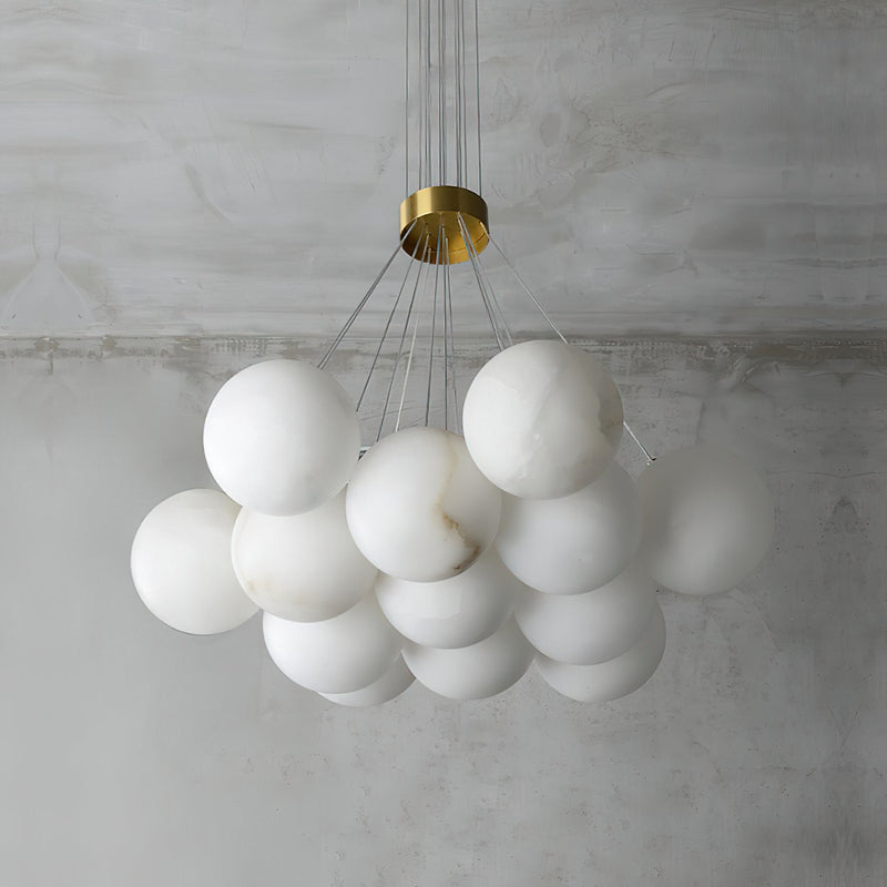 Alabaster Lunar Chandelier-DWHOME