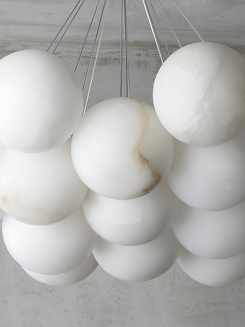 Alabaster Lunar Chandelier-DWHOME