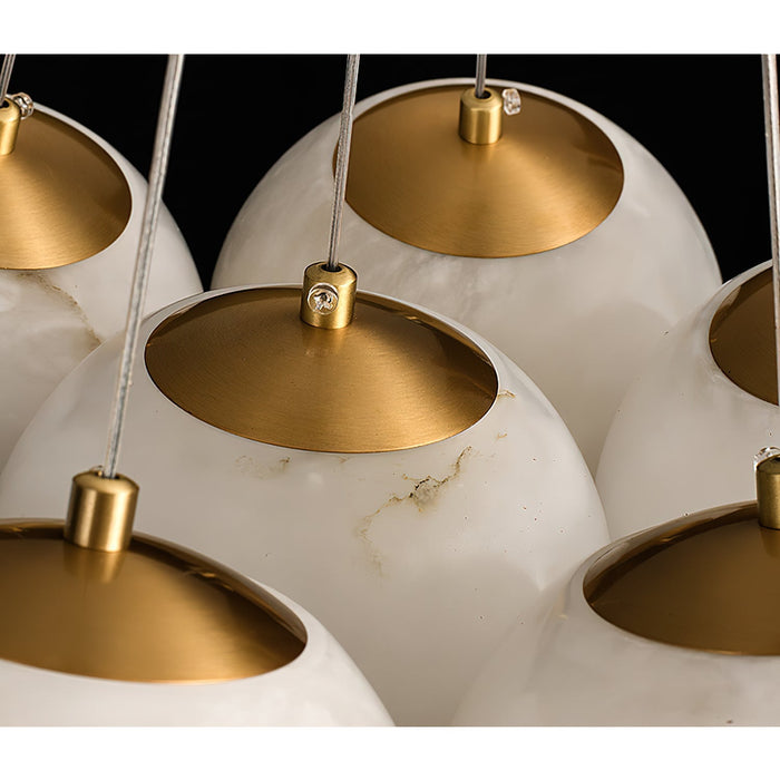 Alabaster Lunar Chandelier-DWHOME