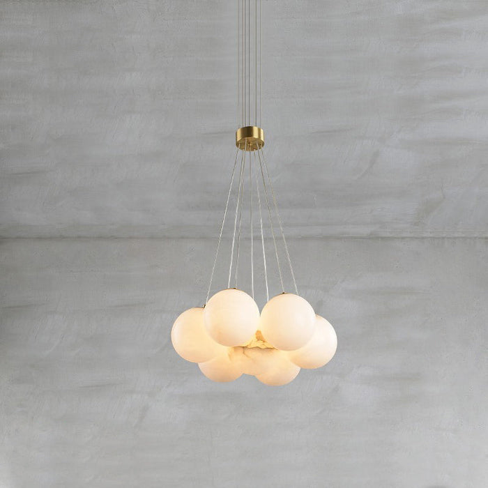 Alabaster Lunar Chandelier-DWHOME