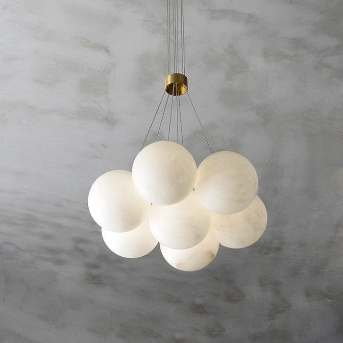 Alabaster Lunar Chandelier-DWHOME