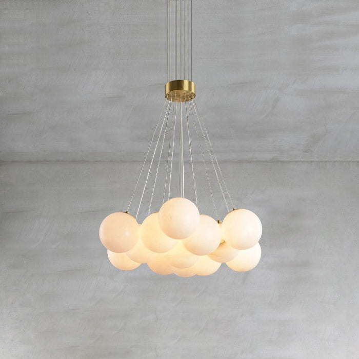 Alabaster Lunar Chandelier-DWHOME