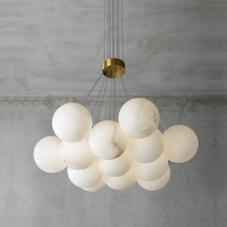 Alabaster Lunar Chandelier-DWHOME