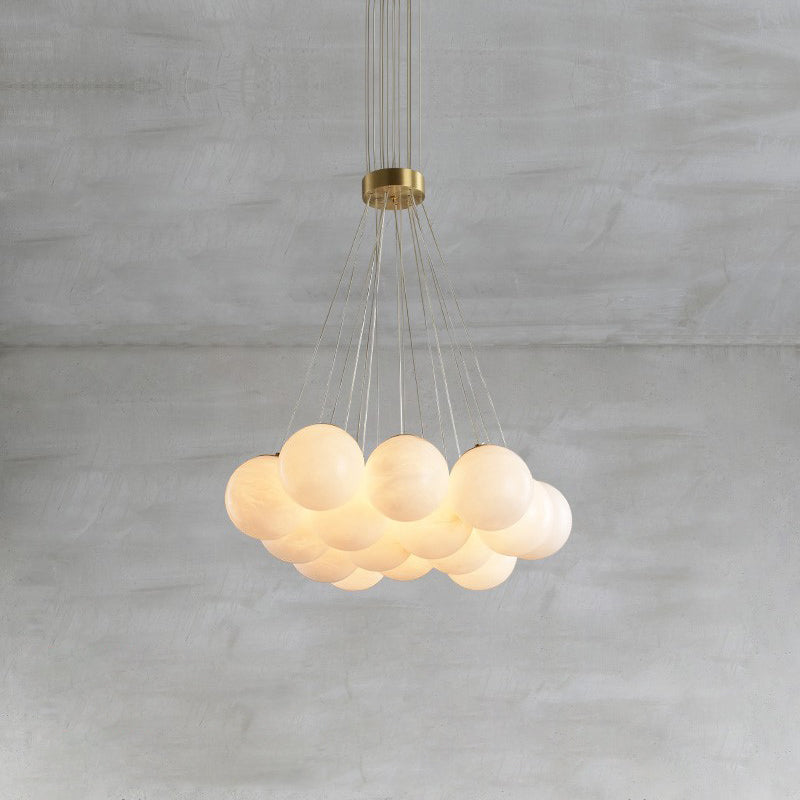 Alabaster Lunar Chandelier-DWHOME