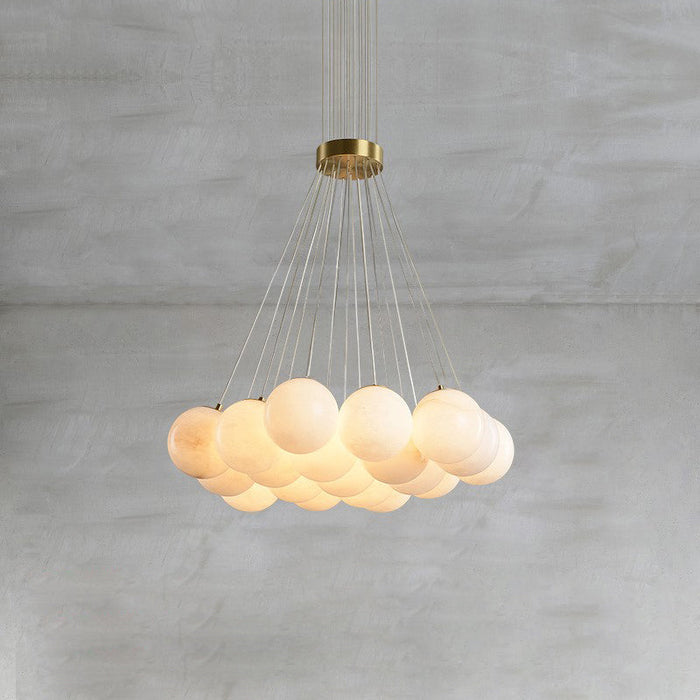 Alabaster Lunar Chandelier-DWHOME