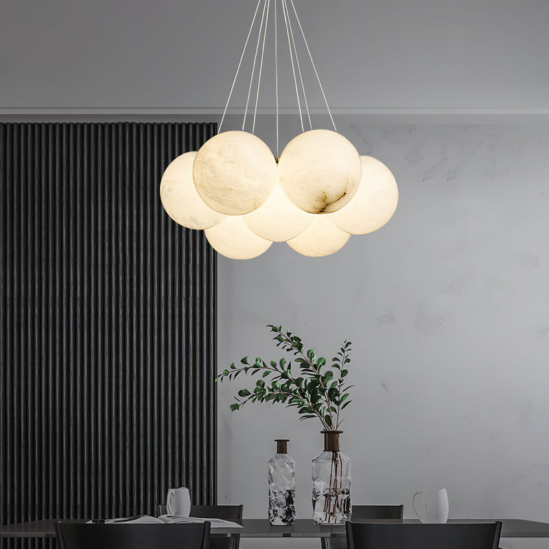 Alabaster Lunar Chandelier-DWHOME