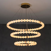 Alabaster Orb Ring Chandelier - Vakkerlight