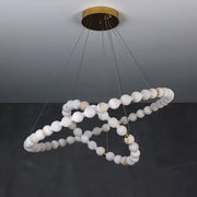 Alabaster Orb Ring Chandelier - Vakkerlight
