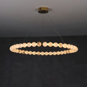 Alabaster Orb Ring Chandelier - Vakkerlight
