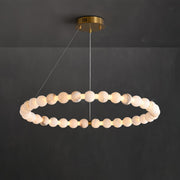 Alabaster Orb Ring Chandelier - Vakkerlight