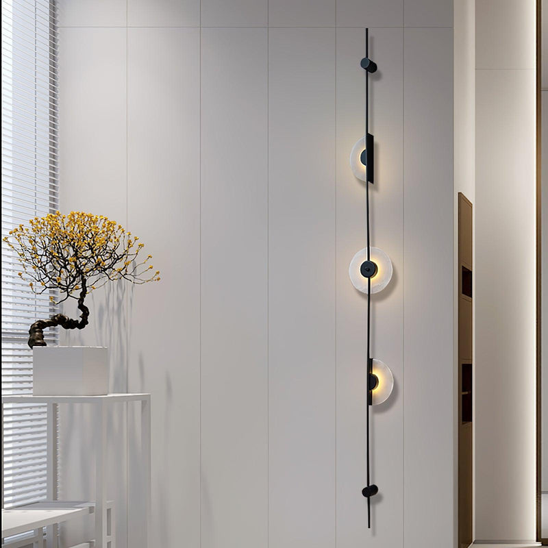 Alabaster Vertical Plug-in Wall Sconce-DWHOME