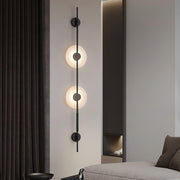 Alabaster Vertical Plug-in Wall Sconce-DWHOME