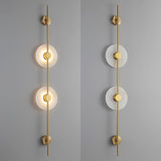 Alabaster Vertical Plug-in Wall Sconce-DWHOME