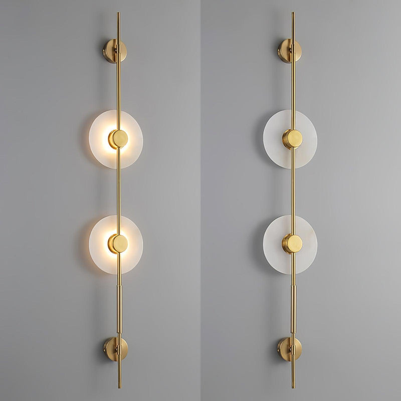Alabaster Vertical Plug-in Wall Sconce-DWHOME