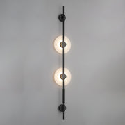 Alabaster Vertical Plug-in Wall Sconce-DWHOME