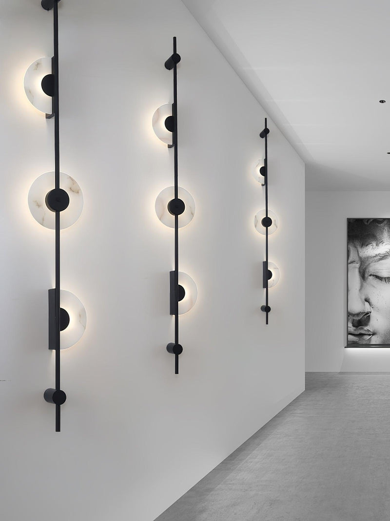 Alabaster Vertical Plug-in Wall Sconce-DWHOME