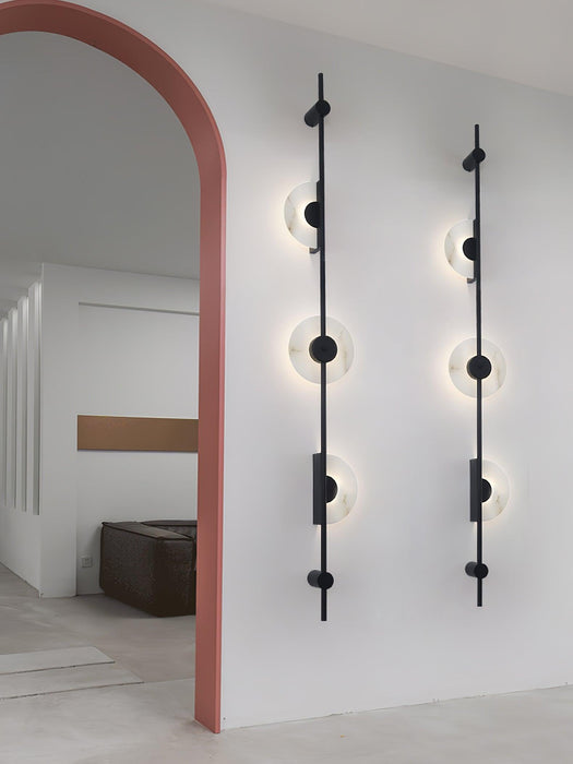 Alabaster Orb Vertical Wall Sconce - Vakkerlight