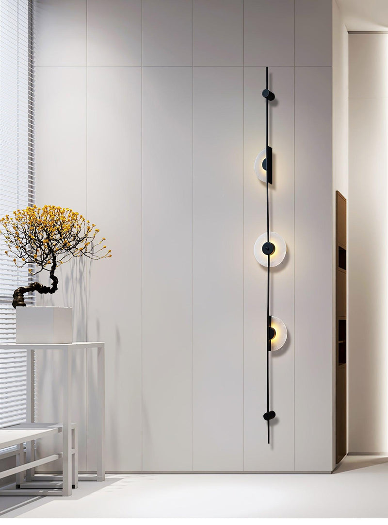 Alabaster Vertical Plug-in Wall Sconce-DWHOME