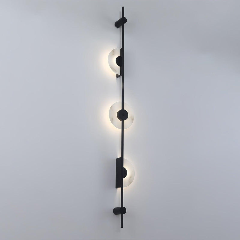 Alabaster Vertical Plug-in Wall Sconce-DWHOME