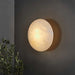 Alabaster Oval Ceiling Lamp.