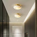 Alabaster Oval Ceiling Lamp.