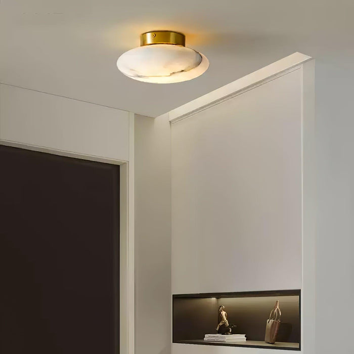 Alabaster Oval Ceiling Lamp - DWHOME