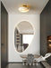 Alabaster Oval Ceiling Lamp.