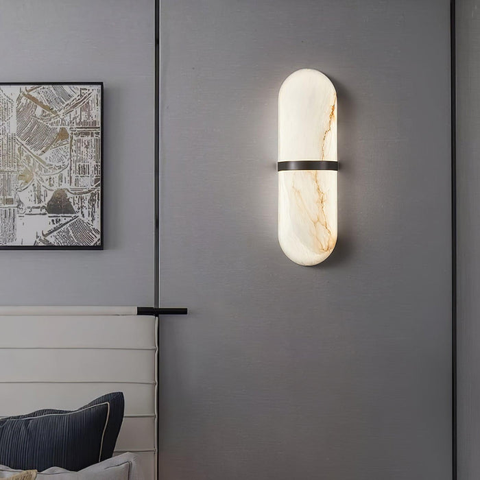 Alabaster Pill Wall Light-DWHOME