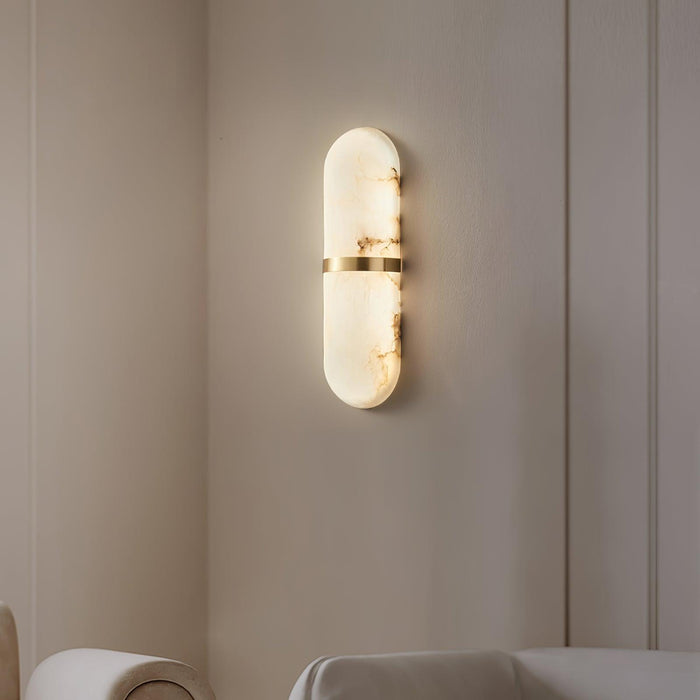 Alabaster Pill Wall Light-DWHOME