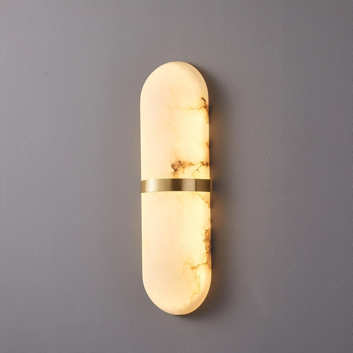 Alabaster Pill Wall Light-DWHOME