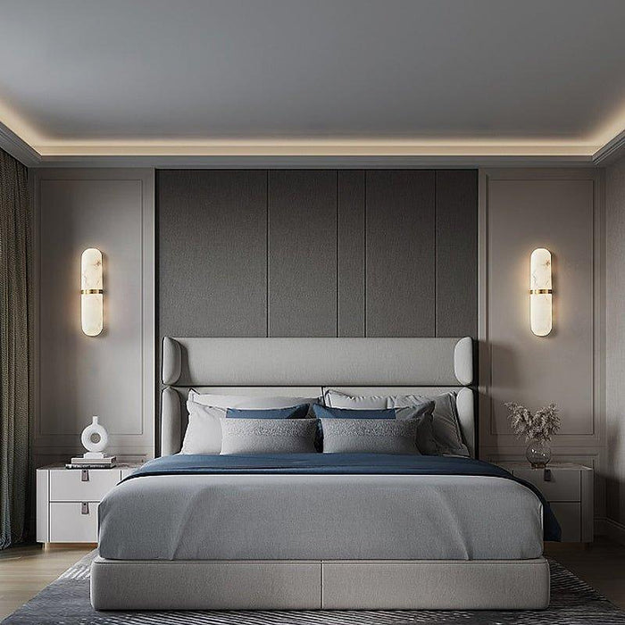 Alabaster Pill Wall Light-DWHOME