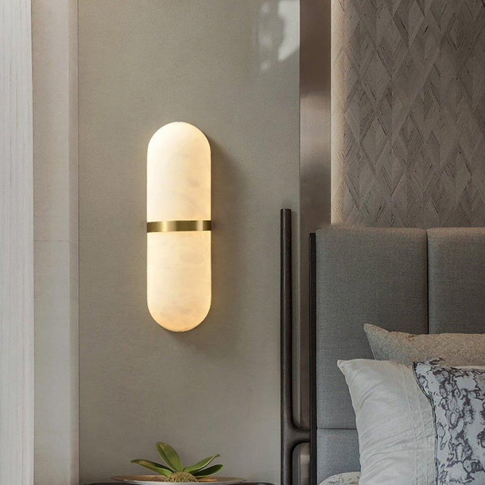 Alabaster Pill Wall Light-DWHOME