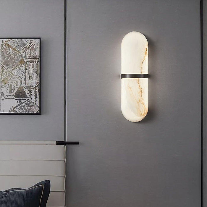 Alabaster Pill Wall Light-DWHOME
