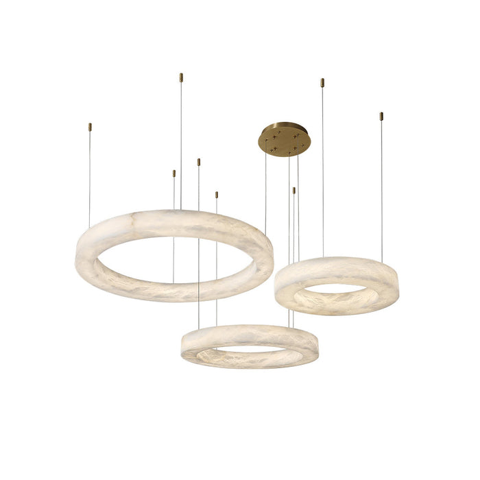 Alabaster Ring Chandelier-DWHOME