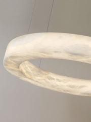 Alabaster Ring Chandelier-DWHOME