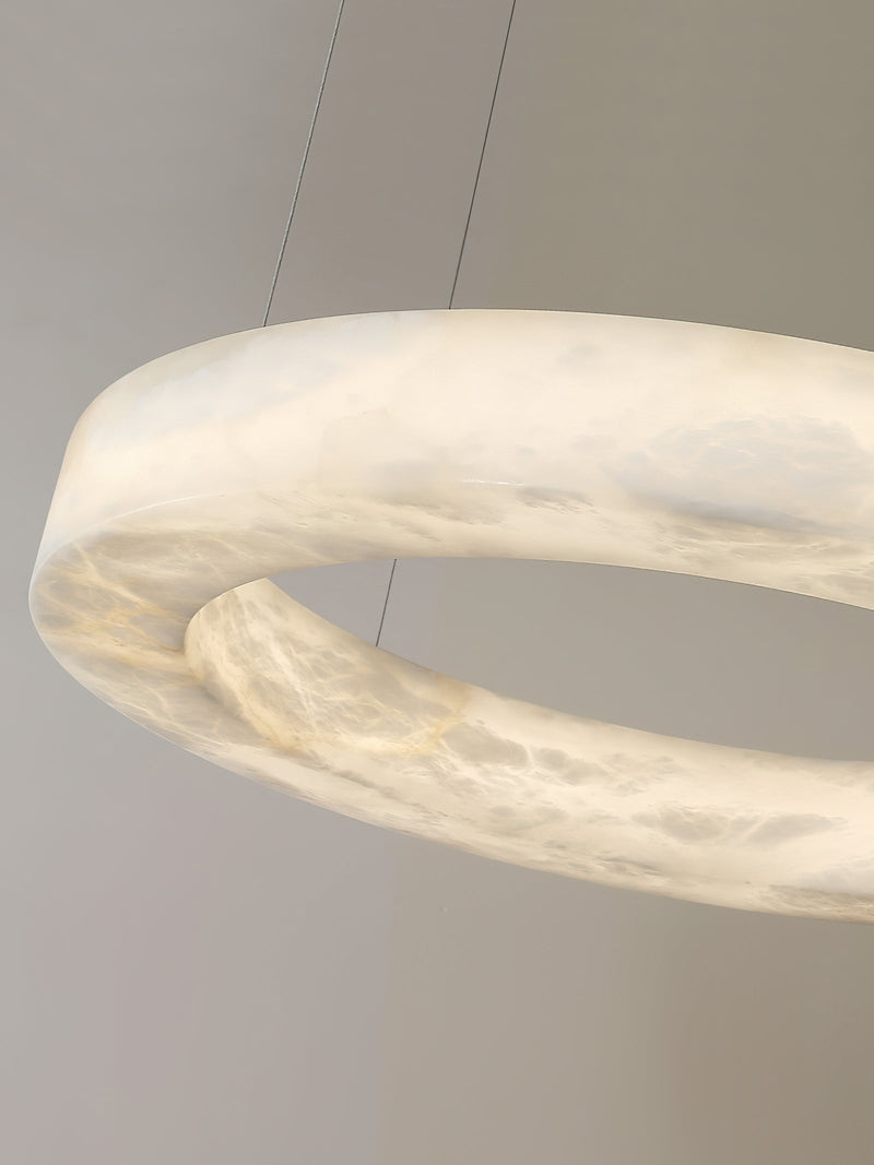 Alabaster Ring Chandelier-DWHOME