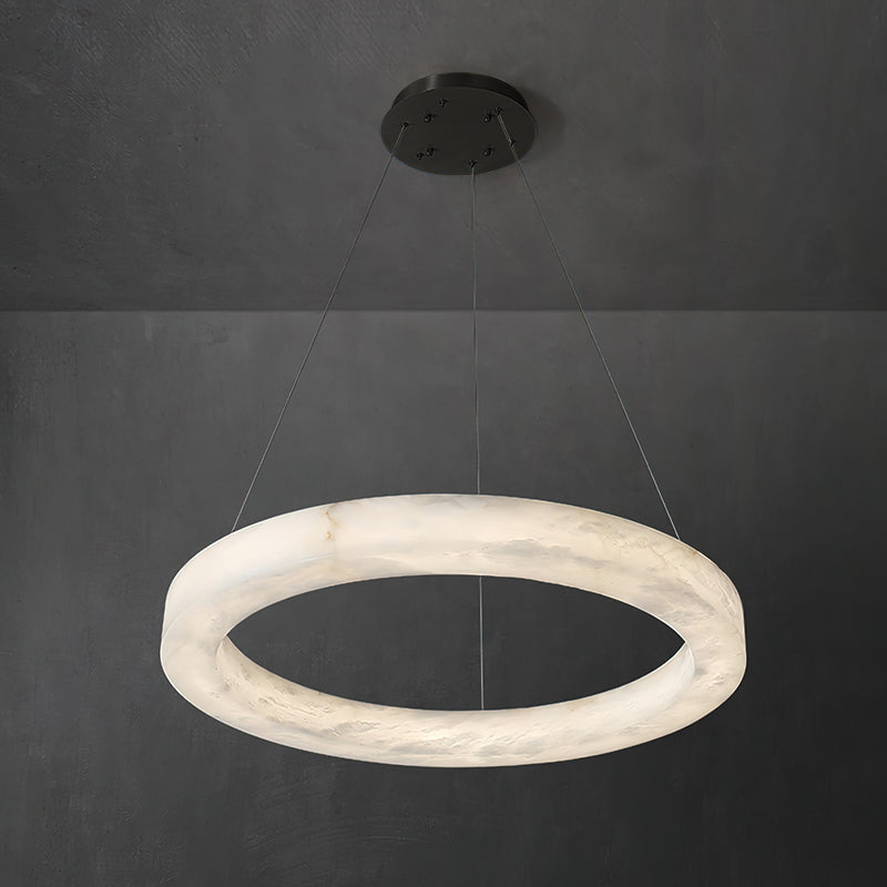 Alabaster Ring Chandelier-DWHOME