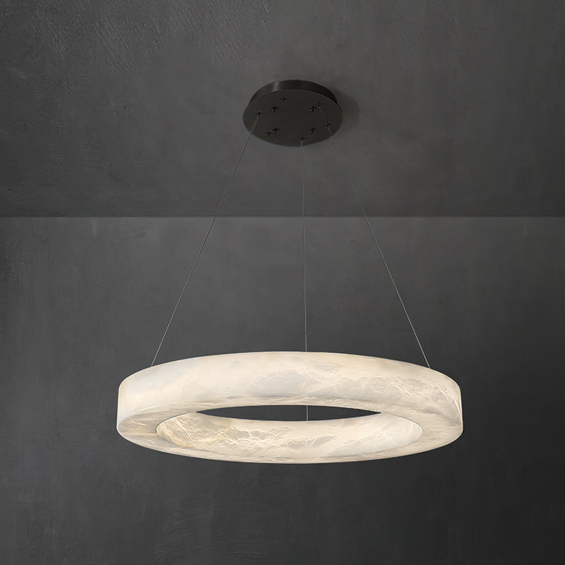 Alabaster Ring Chandelier-DWHOME